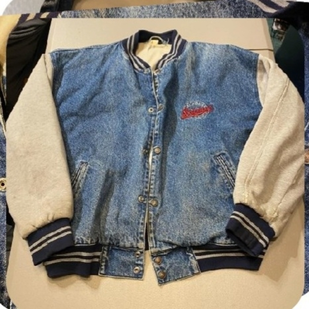 Vintage Levi's Strauss Original Bomber Denim Jacket Rare Men's Large L Cotton